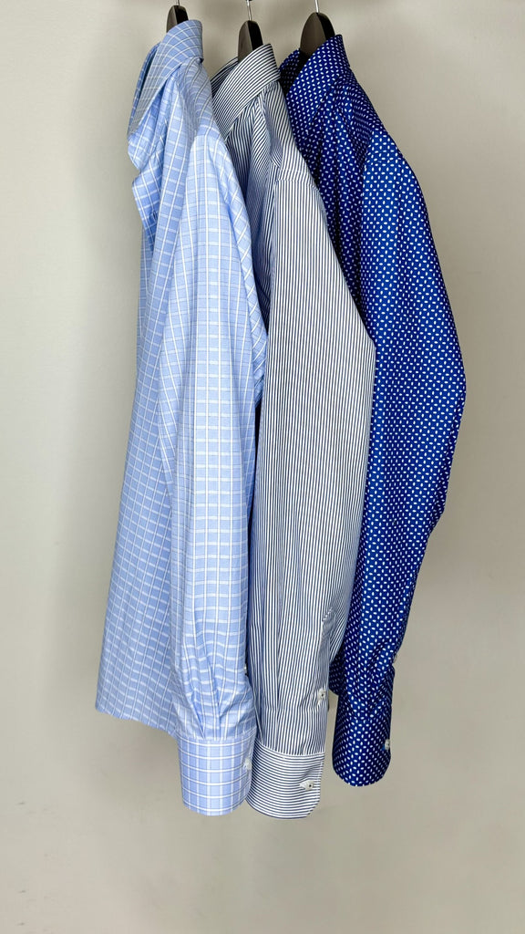 Ganton Blue shirts on hangers - AW24 collection