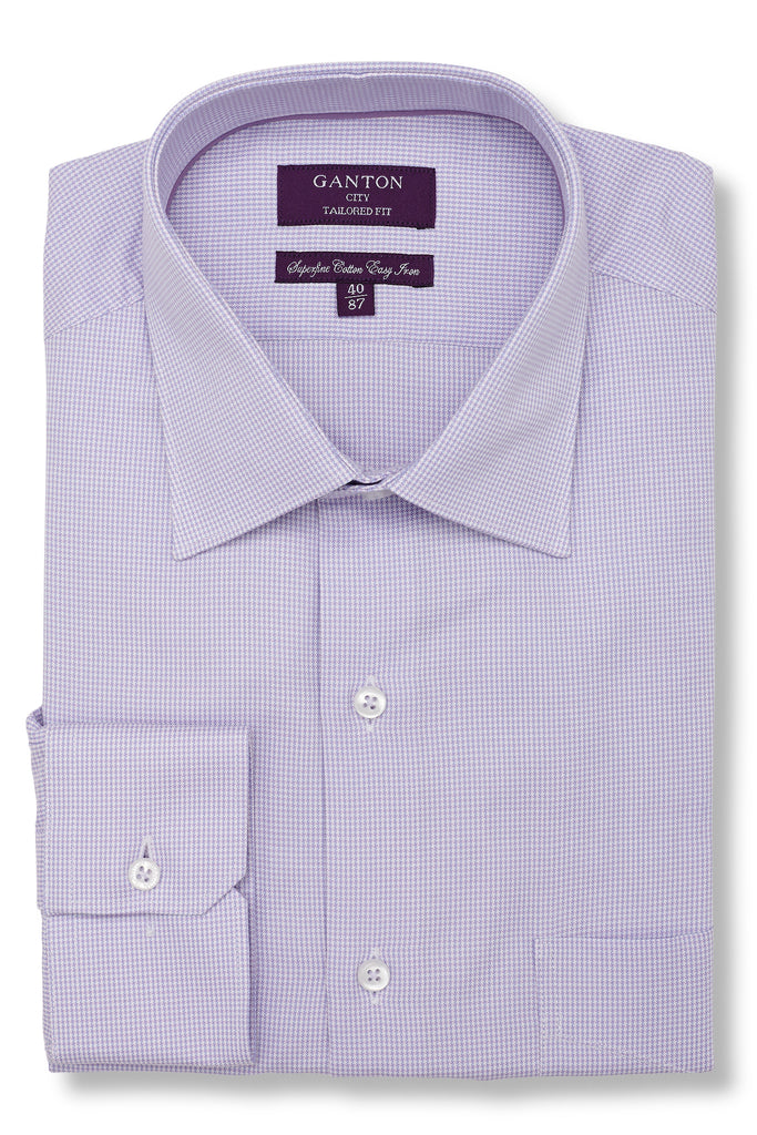 Men's Lilac Business Shirt - Easy Iron