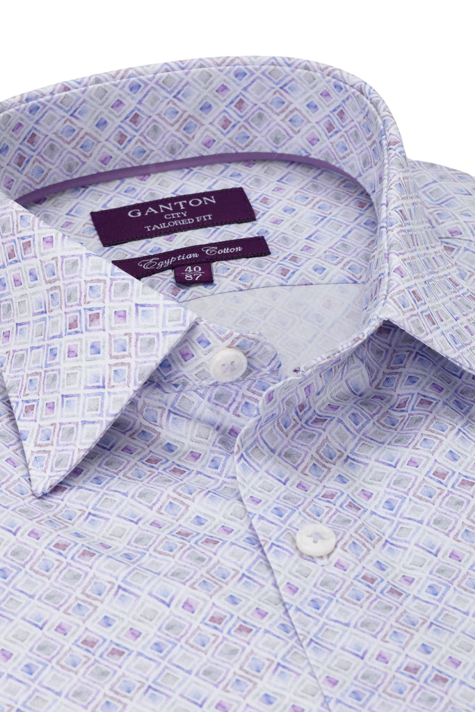 Camden Print Shirt by Ganton - Egyptian Cotton