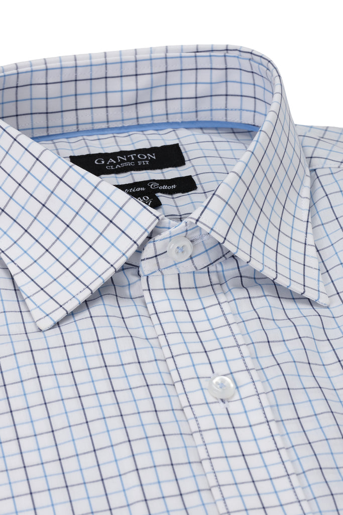 Check Shirt with Spread Collar - Classic Fit