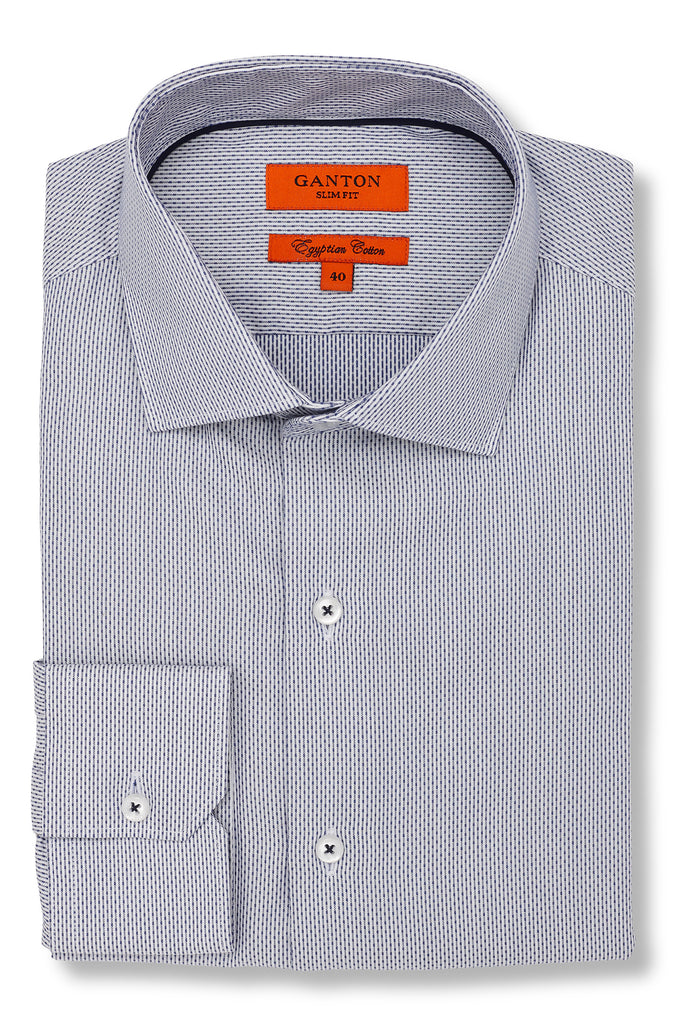 Royal Navy Amalfi Shirt, Textured Shirt by Ganton