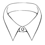 Ganton Classic Peak Collar Drawing