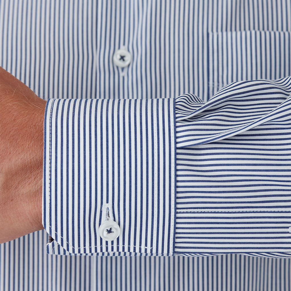 Ganton Cuff Shirt Detail - Stripe Shirt