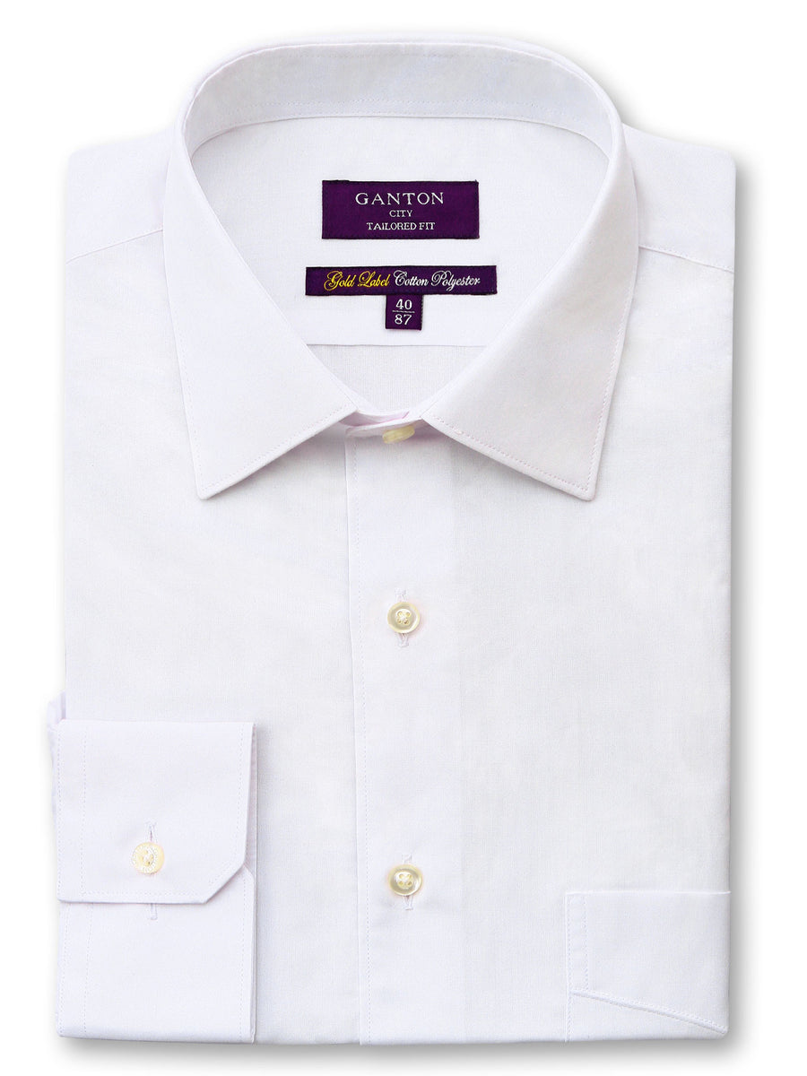 Gold Label City Shirt (White) – Ganton Shirts